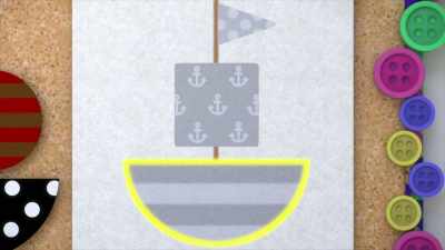 First, we need to find
the bottom of the boat. - Gabby's Dollhouse