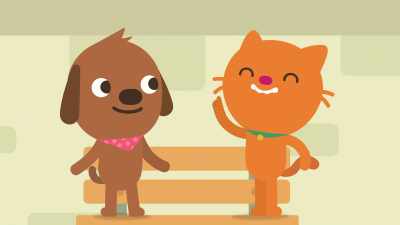 First one to Binky
gets the ice cream first. - Sago Mini Friends