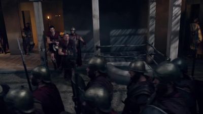 First and second garrison
ride to join the legion. - Spartacus