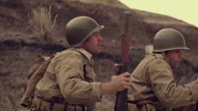 - First squad, listen up.
- Atten-hut! - Thousand Yard Stare