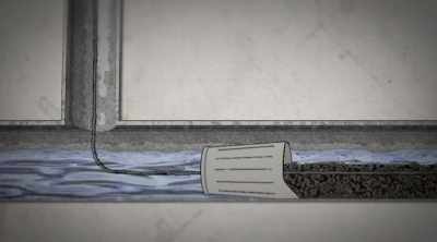 First, the crew runs
a steel line - Sewer Divers