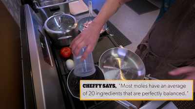 First thing's first
with the mole, - Secret Chef