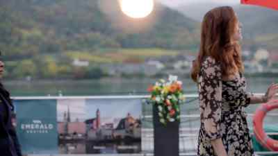 First time I saw it was
with that baseball player - Love on the Danube: Kissing Stars