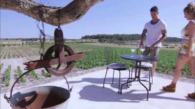 First up, he took Olivia
to a vineyard - Love Island