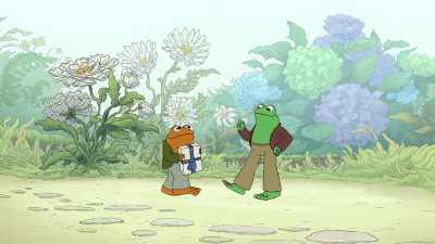 First, we will send up a giant kite - Frog and Toad