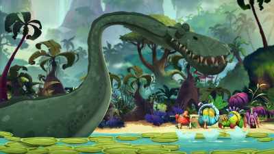 (fish croaking) - Gigantosaurus