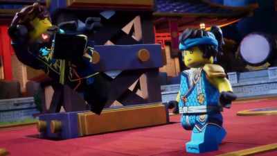 -[fist thuds]
-[Nya grunts and thuds] - LEGO Ninjago: Dragons Rising