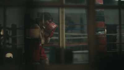 (fists thudding) - Uppercut
