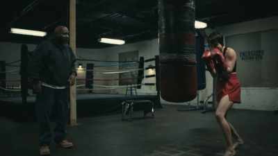 (fists thudding) - Uppercut