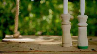 Five candlesticks, - Handmade: Britain's Best Woodworker