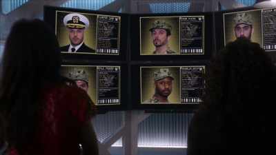 Five of the six
ex-military passengers - The Blacklist: Redemption