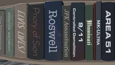 Flat Earth was
the last book on the shelf. - Behind the Curve