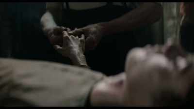 Flesh beneath the second digit
on right hand - The North Water