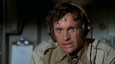 Flight 209, now arriving, gate eight. - Airplane!