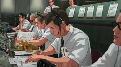 -Flight--
-We're go on that alarm? - Apollo 10½: A Space Age Childhood
