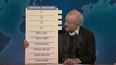 ‫Floated me up like a saw pan
‫beckoning me.
‫Same-same, and we met these - SNL50: The Anniversary Special