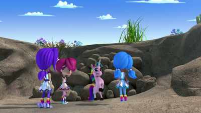 - Floo-floof!
- Perfect, Floof! Lure him out! - Rainbow Rangers