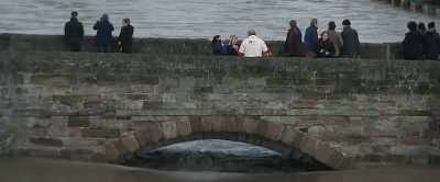 Flood levels and
that slowly receding - This England