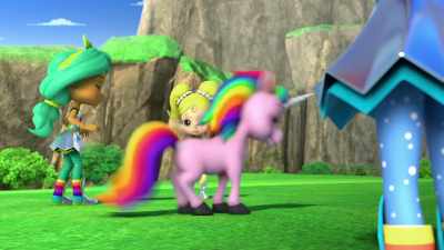 - Floof! Floof!
- He wants to do it again! - Rainbow Rangers
