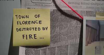 Florence burned several times. - The House in Between