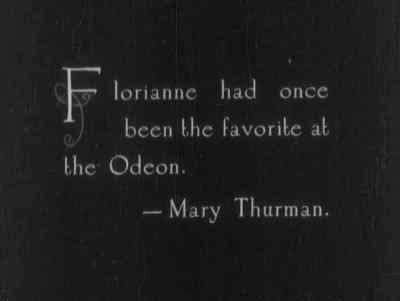 Florianne has once been
the favorite at the Odeon. - Zaza