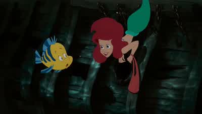 Flounder don't be such a guppyI'm not a guppy grunts - The Little Mermaid