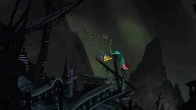 [Flounder]
Who me? No way. - The Little Mermaid Live!