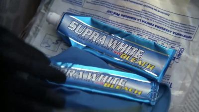 Fluoride toothpaste with bleach. - CSI: Crime Scene Investigation