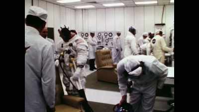 Flying to and from the moon
is a three-man job. - Apollo: The Forgotten Films