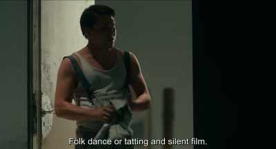 Folk dance or silent film. - Never Look Away