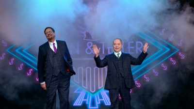Folks, my name is
Penn Jillette, that's my partner Teller. - The G Word with Adam Conover