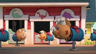 Followed by the Mechanical Dinosaur - Dino Ranch