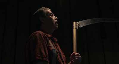 (foot bangs)
(man groans) - Dark Night of the Scarecrow 2