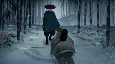 [footsteps approaching] - BLUE EYE SAMURAI