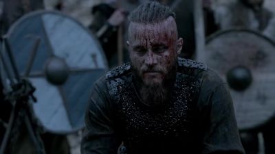 (Footsteps crunch, weapons clank) - Vikings