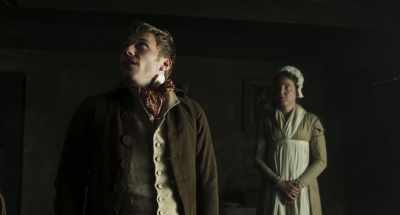 (FOOTSTEPS DESCENDING STAIRS) - Peterloo