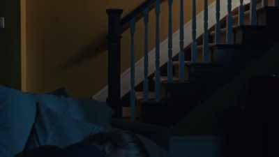 (Footsteps overhead,
glass clinks) - Turkey Drop