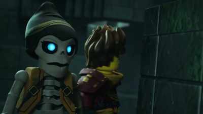 -[footsteps thudding]
-[Bonzle gasps] - LEGO Ninjago: Dragons Rising