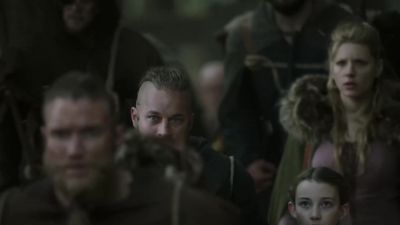 (footsteps thump heavily on wooden floor) - Vikings
