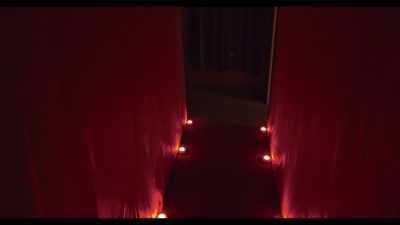 [footsteps walking]
[wood creaking] - Hell House LLC III: Lake of Fire