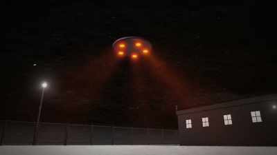 For a brief moment,
the UFO idled undeterred, - Alien Endgame