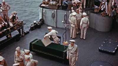 FOR ALL THE THOUSANDS
ON BOARD THE USS MISSOURI, - The Pacific War in Color