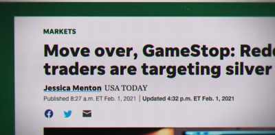 For example, a lot of media
are saying that silver - Gaming Wall St