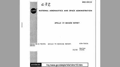 For example
Apollo 14, NASA writes: - American Moon