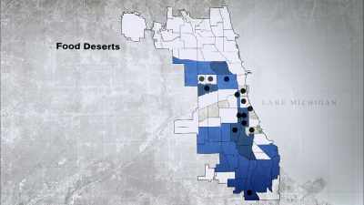 For example, communities that
have no supermarkets in them. - Cooked: Survival by Zip Code