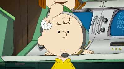 For example,
Earth is in orbit around the sun. - Snoopy in Space