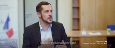 For example Emmanuel Macron wants to continue the model of immigration - Borderless