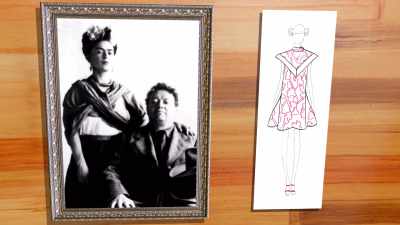 For example, Frida Kahlo always wears
a scarf and a shawl around, - Next in Fashion
