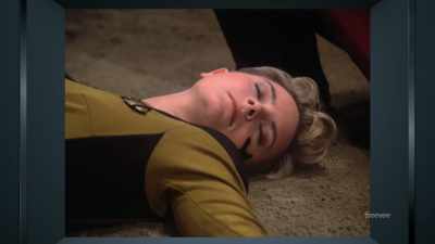 For example, in the episode
"far beyond the stars," - The Center Seat: 55 Years of Star Trek