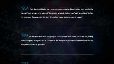 For example, October, 1957, - Alien Abduction: Answers